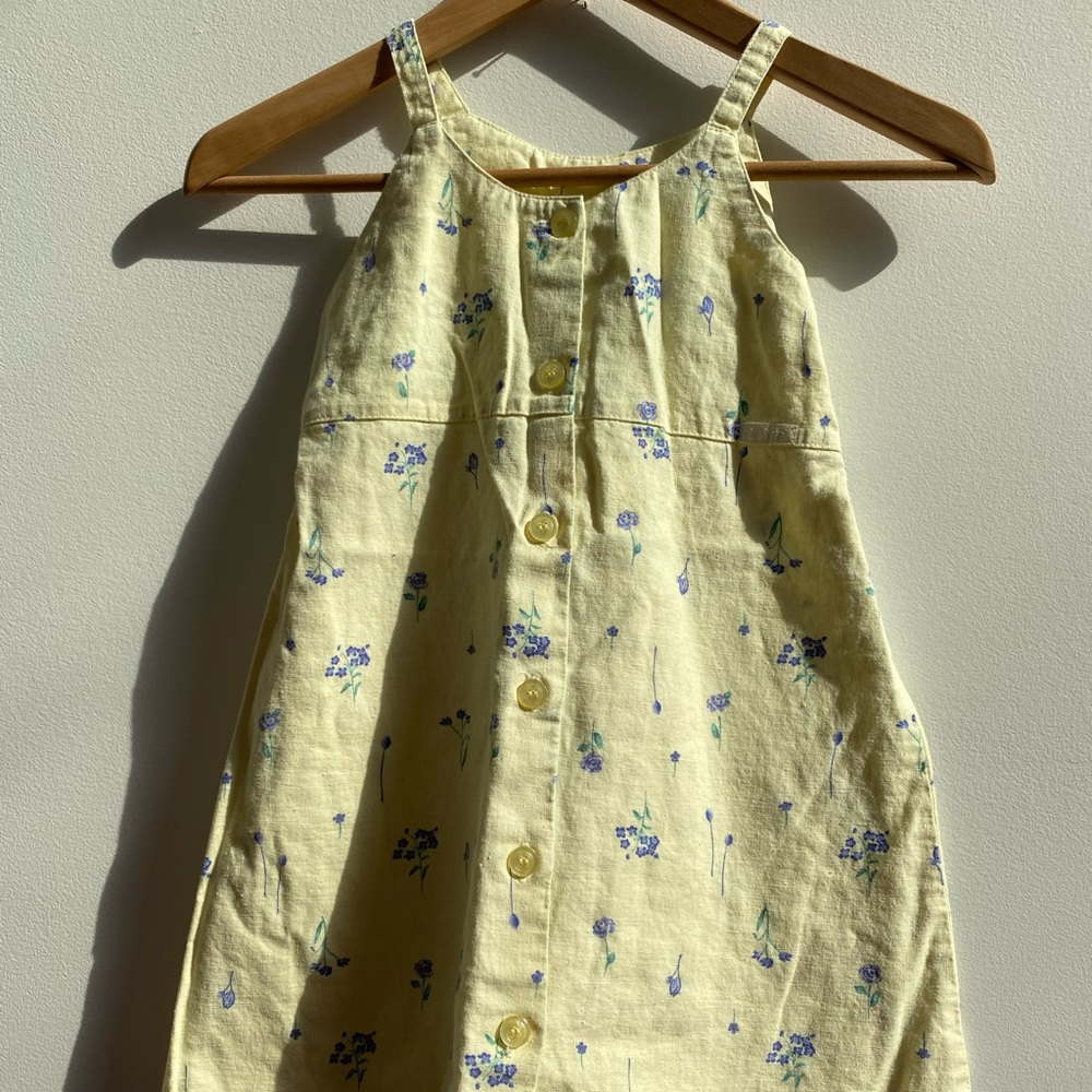 Oshkosh Girls Linen Blend Dress Sz 6